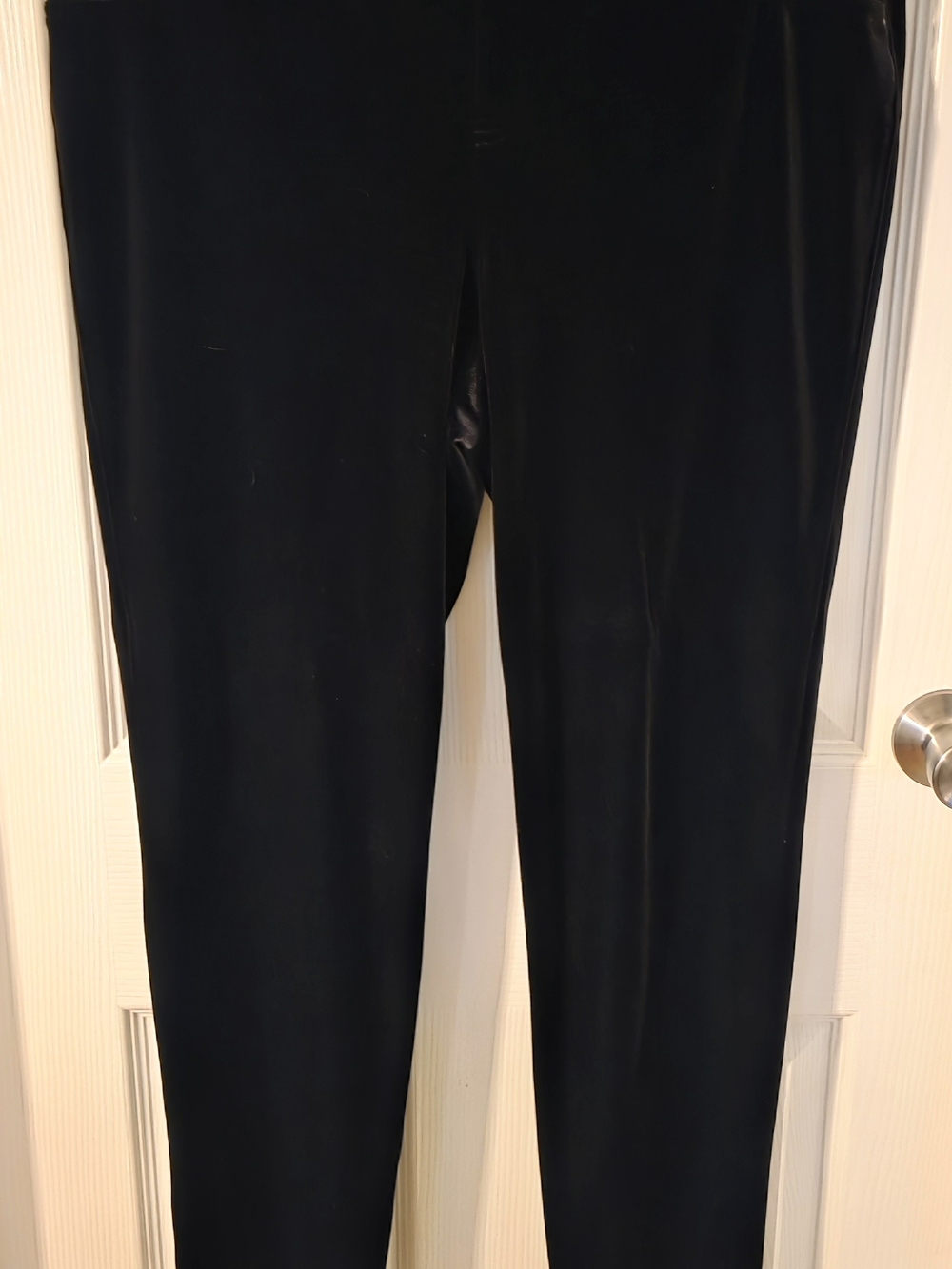 INC International Concepts Women's Black Skinny Velour Pants